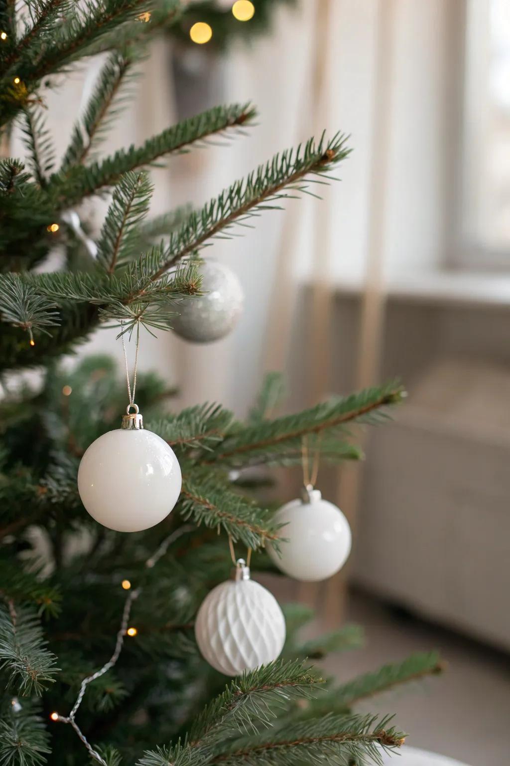 Embrace the beauty of simplicity with minimalist ornaments.