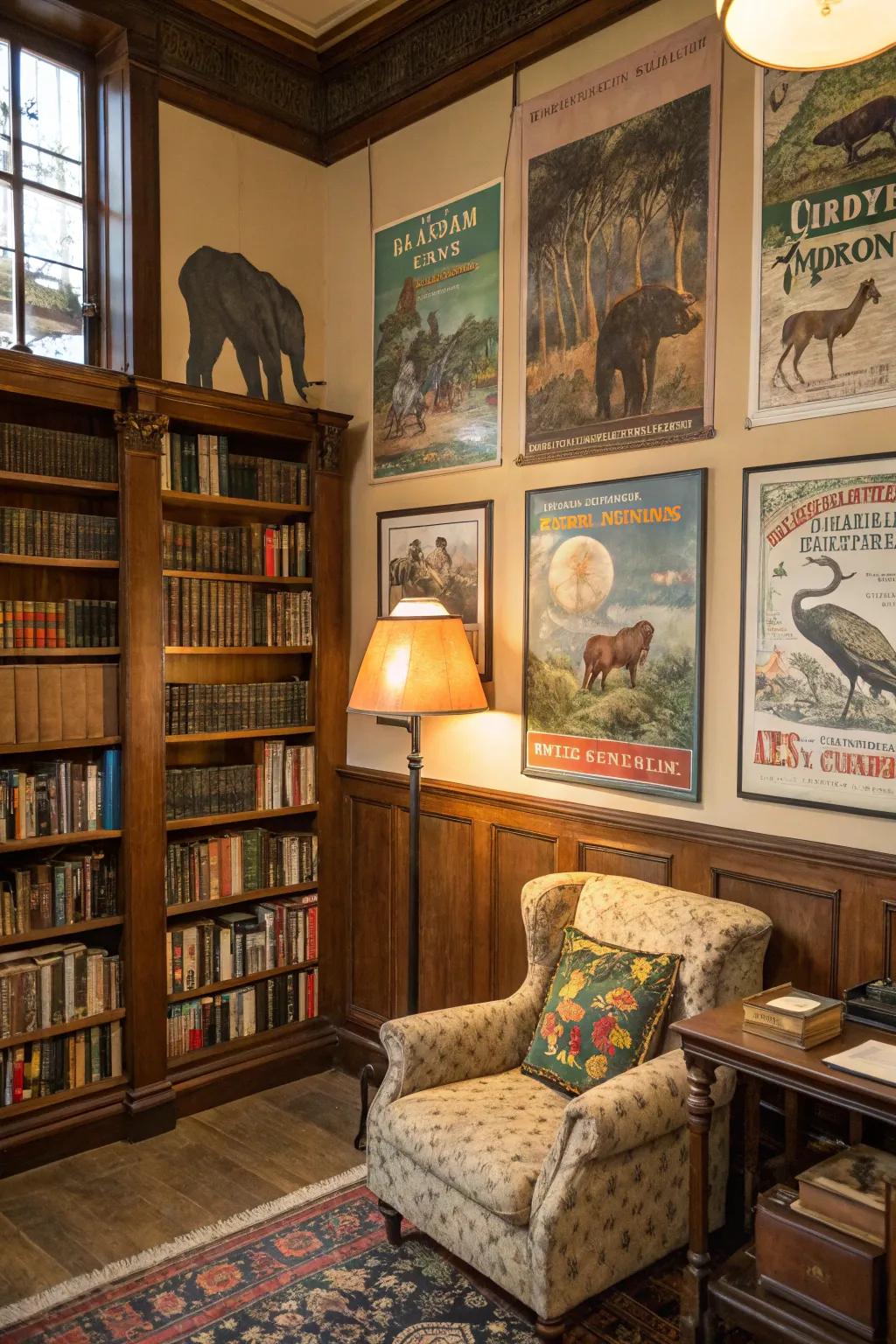 Classic charm with wildlife sentimentality.