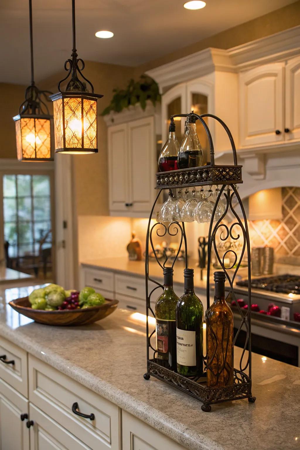 Transform your wine storage into a decorative display.