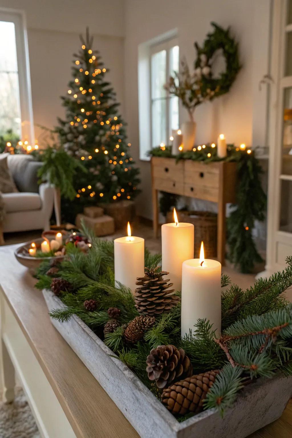 Celebrate the winter solstice that is warm and close to nature.