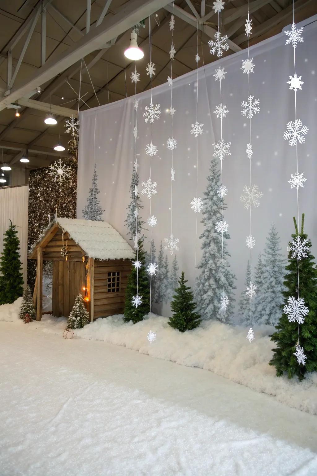 A snow-laden snapshot setting to seize memories.