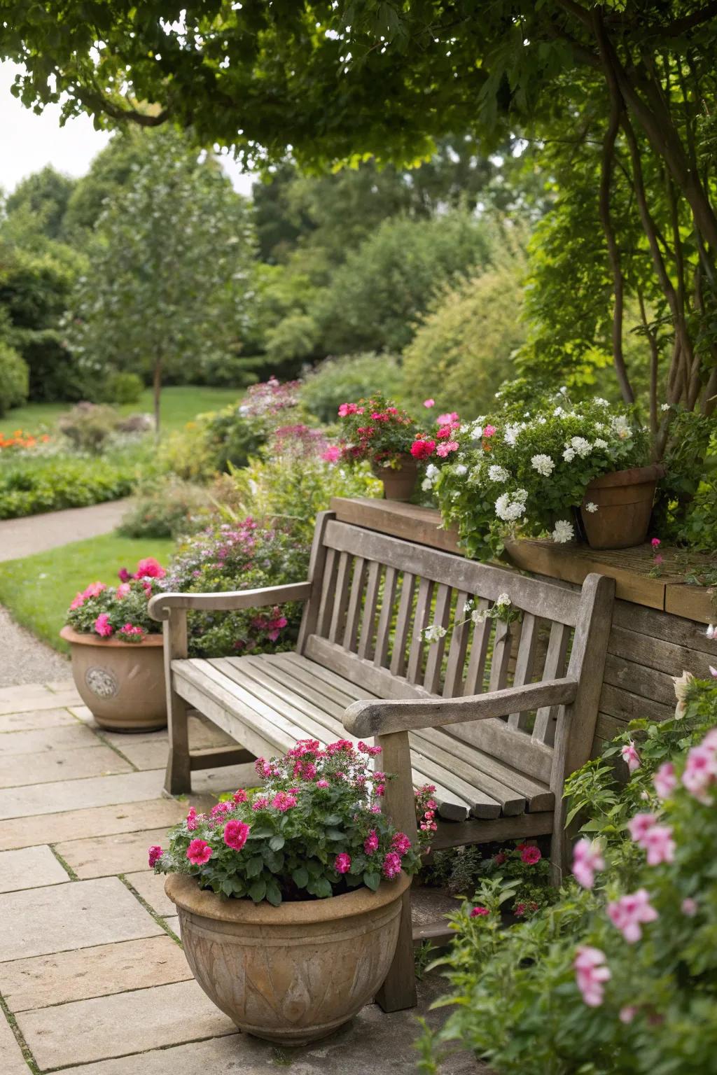 Merge comfort and nature using useful timber furniture.