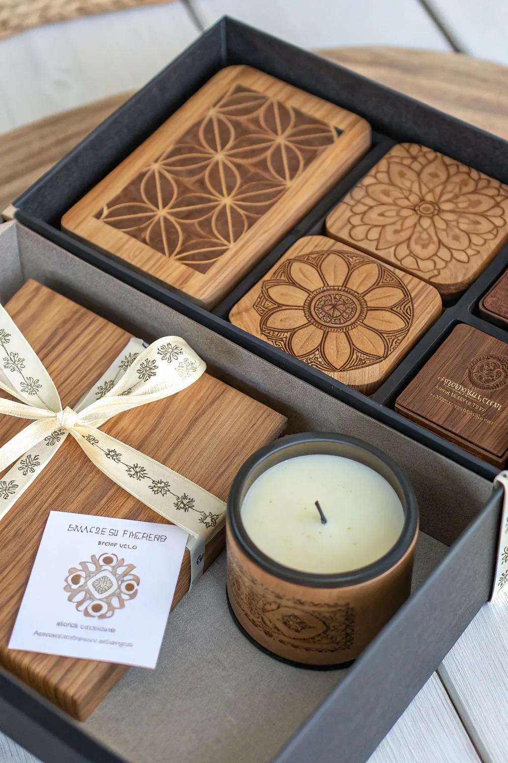 Do-It-Yourself timber gift selections provide a tailored touch.