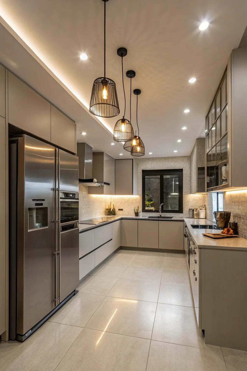 Strategic lighting defines and enhances different areas of your kitchen.
