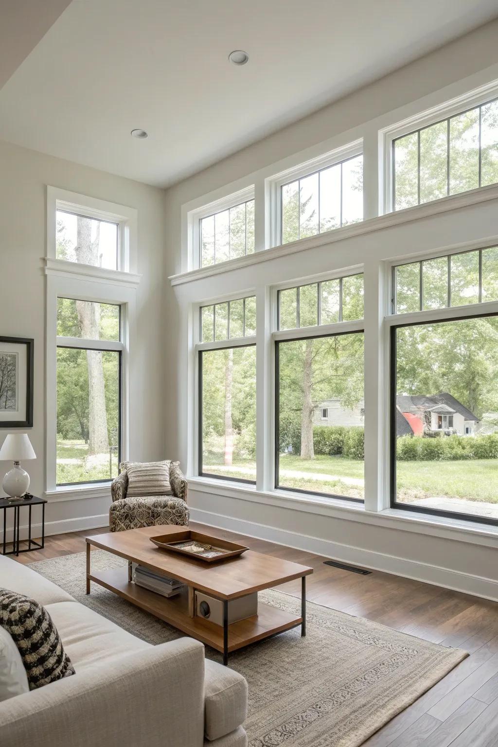 Flat finish trim is suitable for modern minimalist designs.