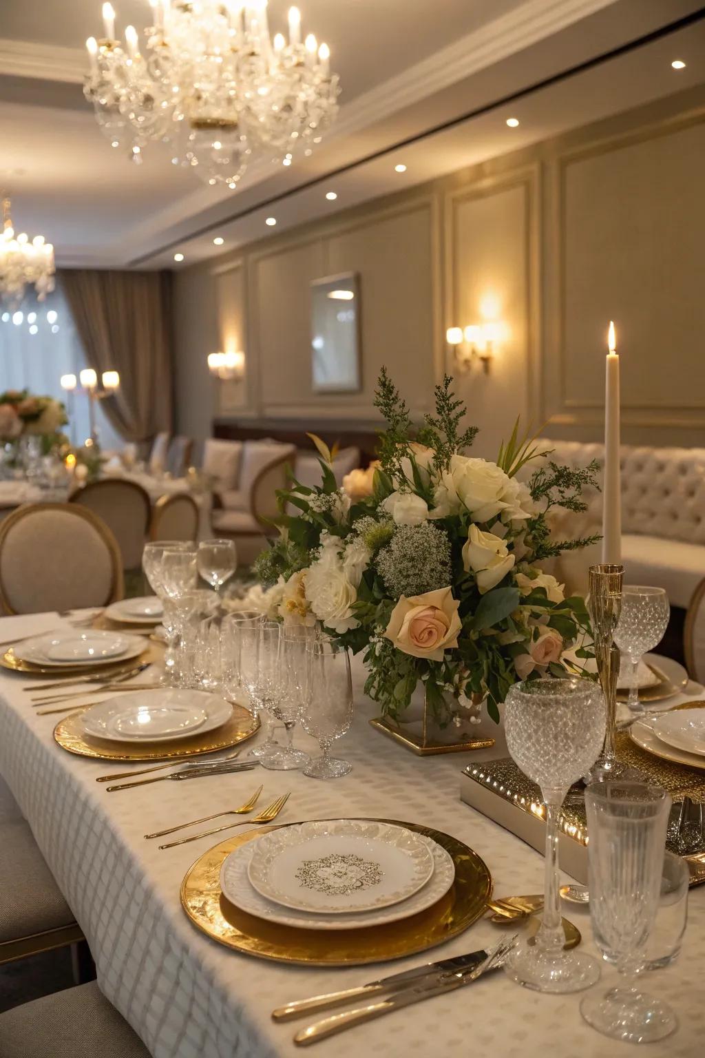 Dine in ultimate style with a luxury dinner party to celebrate your 40th.