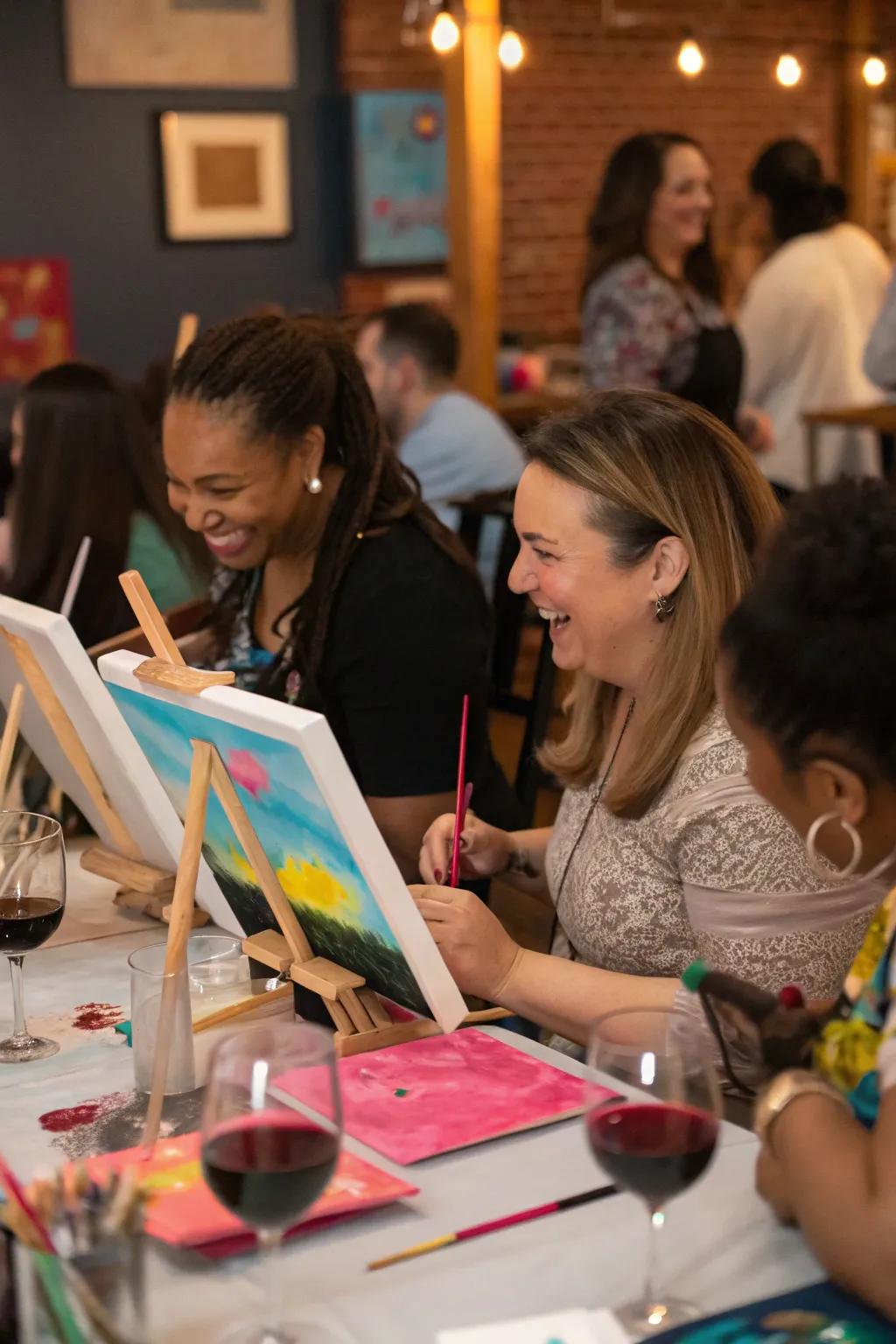 Unleash your creativity with a fun paint and sip night.