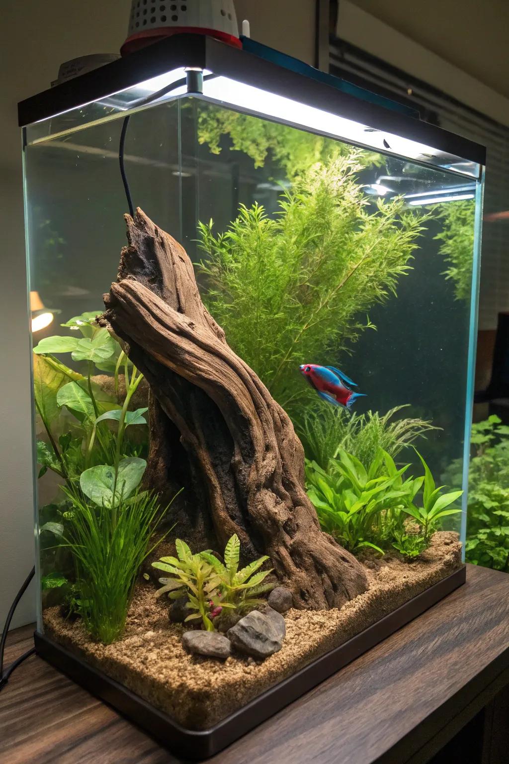 Toss in genuine draw with timber branch as a head-turning showstopper.