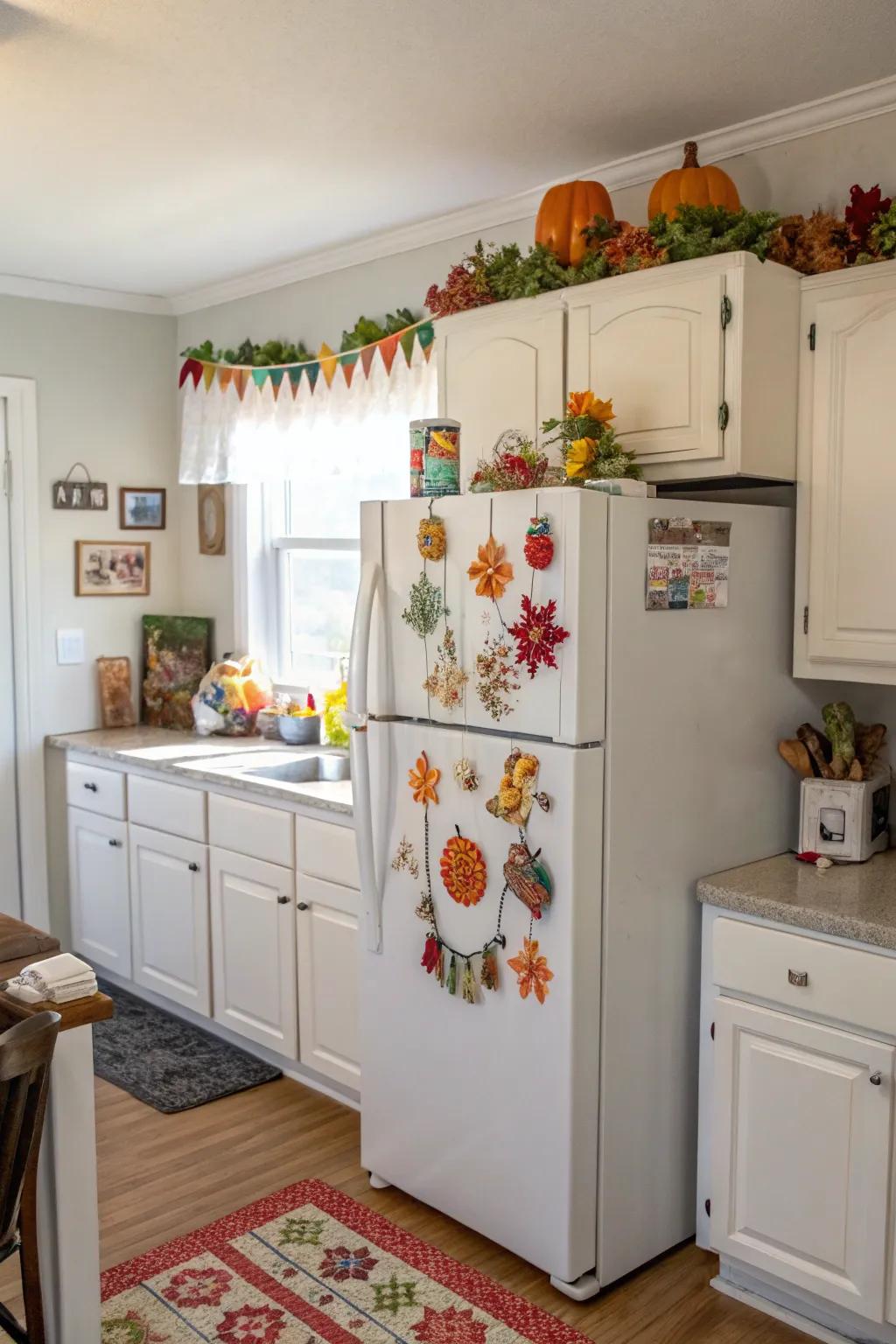 Holiday decor adds a fun touch to your kitchen.