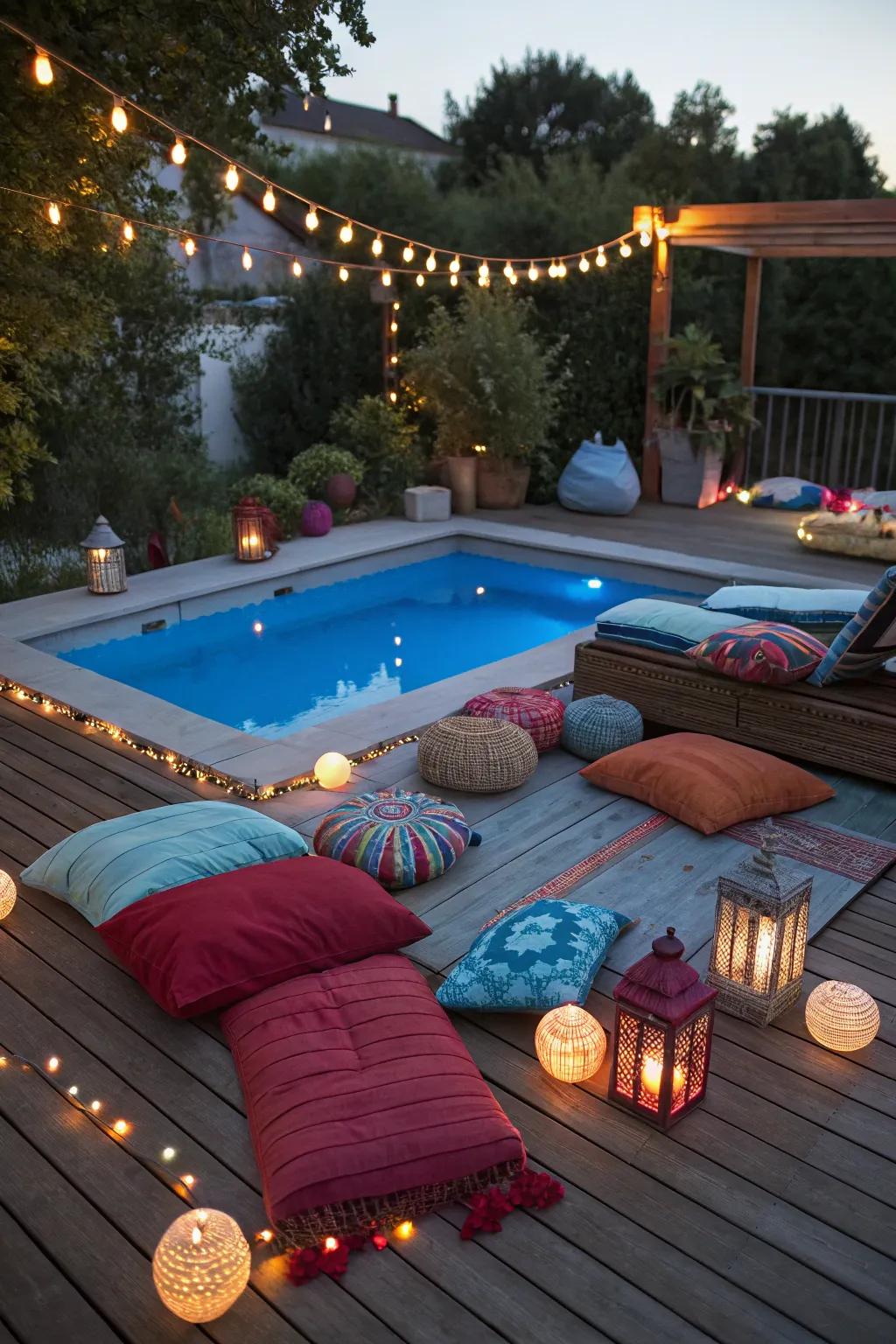 Personal touches render your pool deck uniquely yours.
