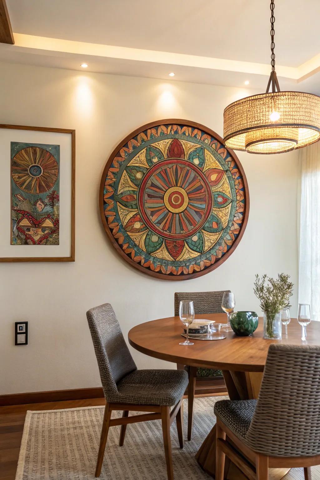 Rings steer eyes along visual journeys endlessly.