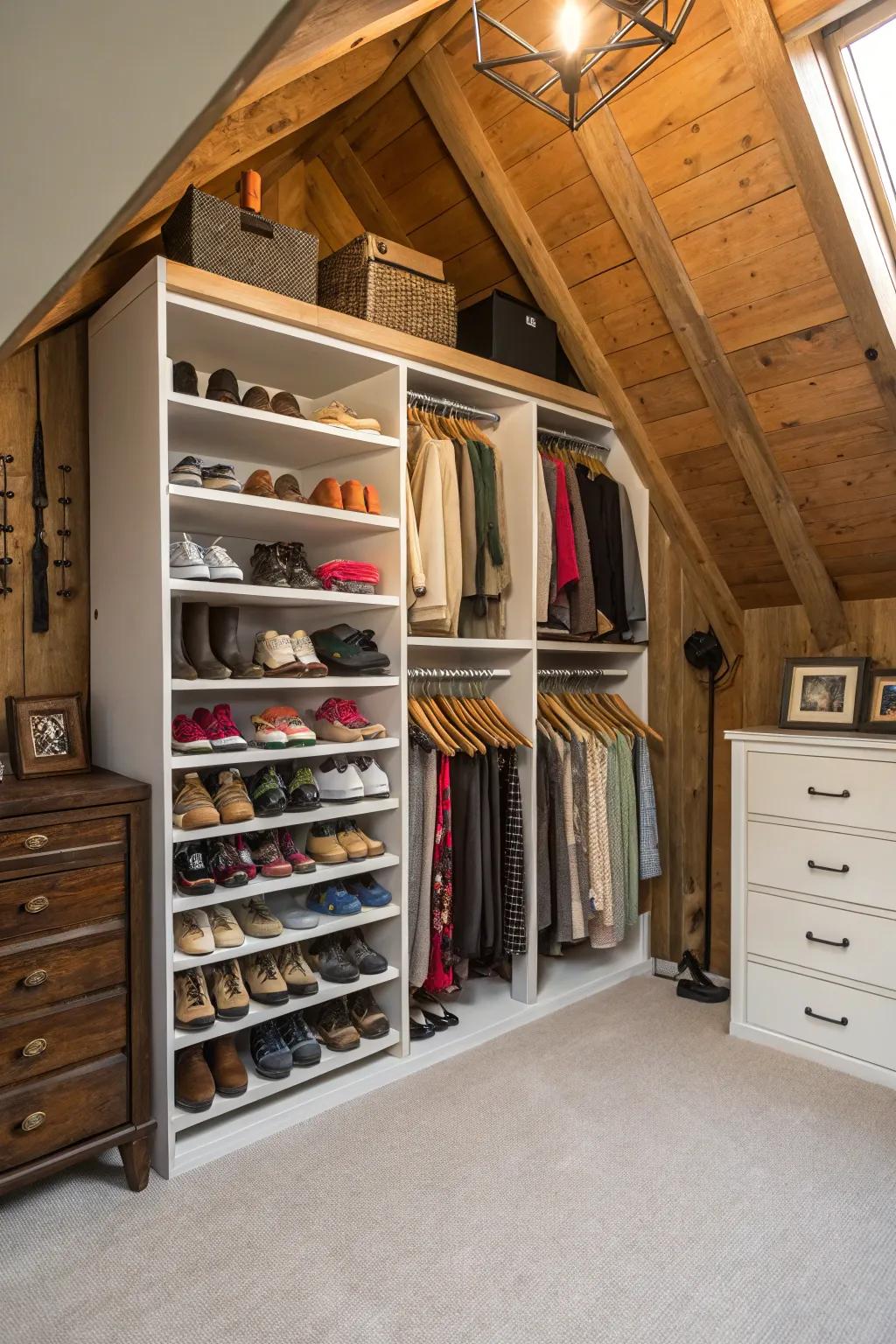 Discover hidden potential with nook storage.