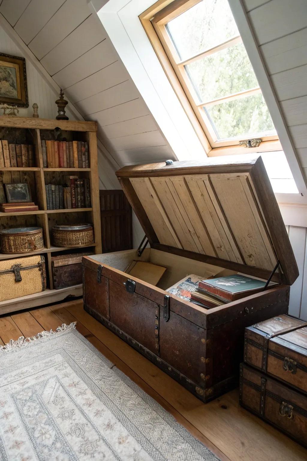 Furniture with storage hidden inside mixes comfort and usefulness.