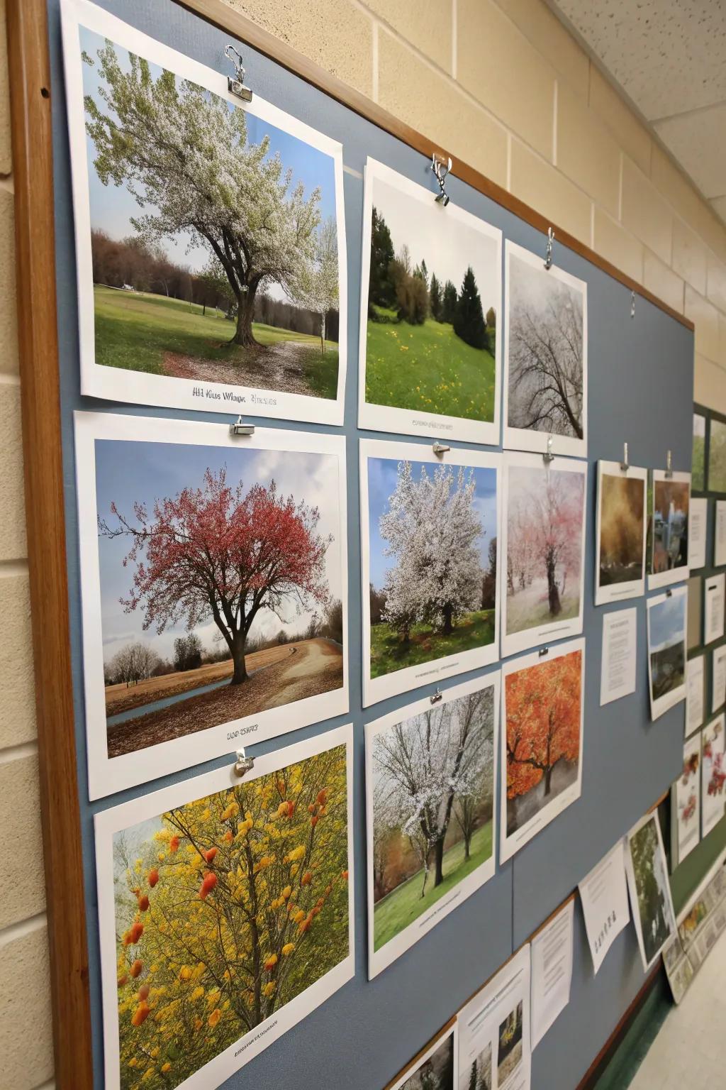 Embrace the changing seasons with a dynamic fruit tree display.
