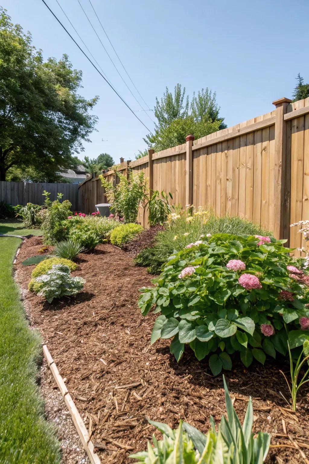 Mulch helps soil health while enhancing beauty.