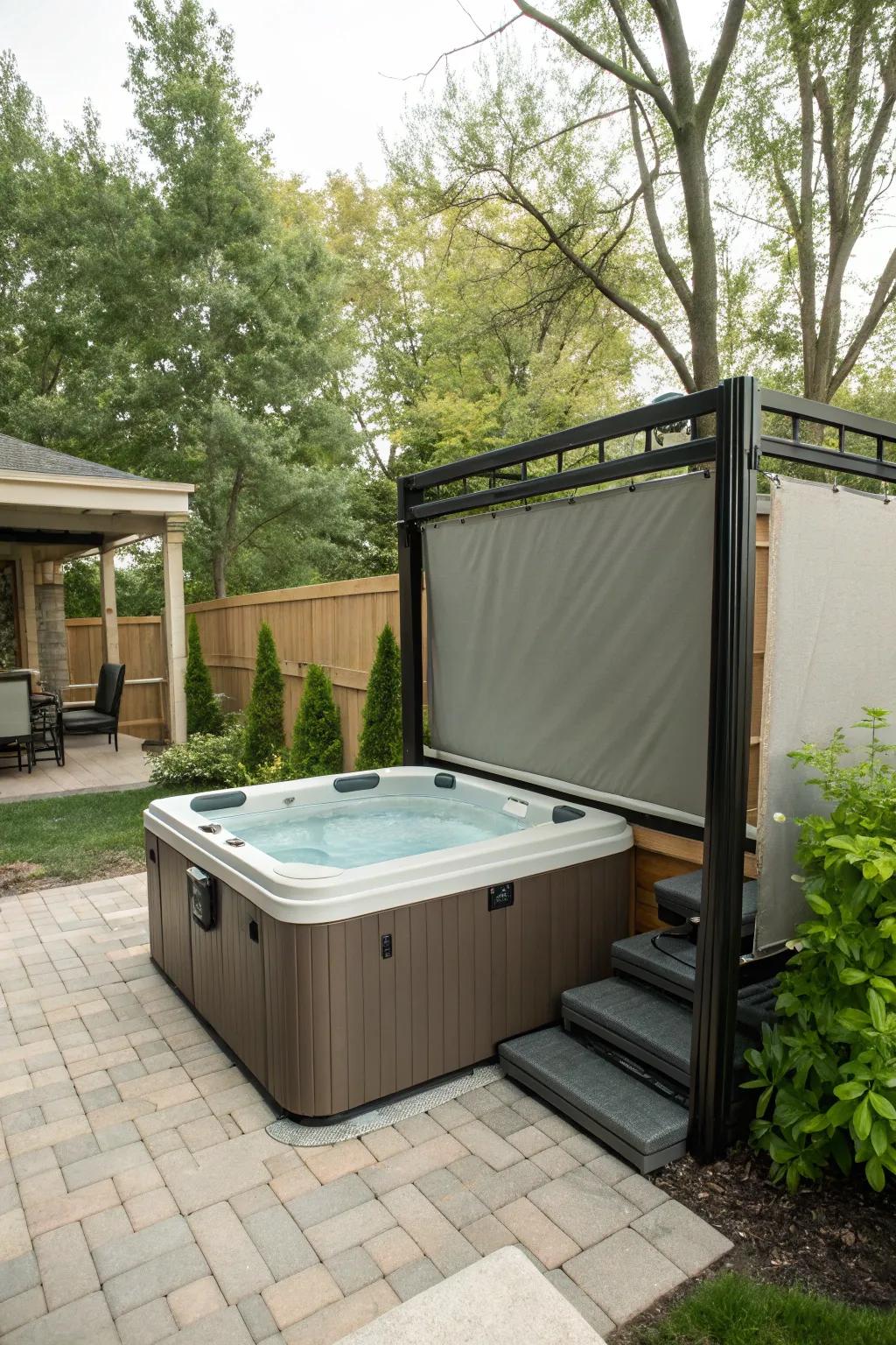 Draw-back boards offer flexible privacy solutions for changing needs.