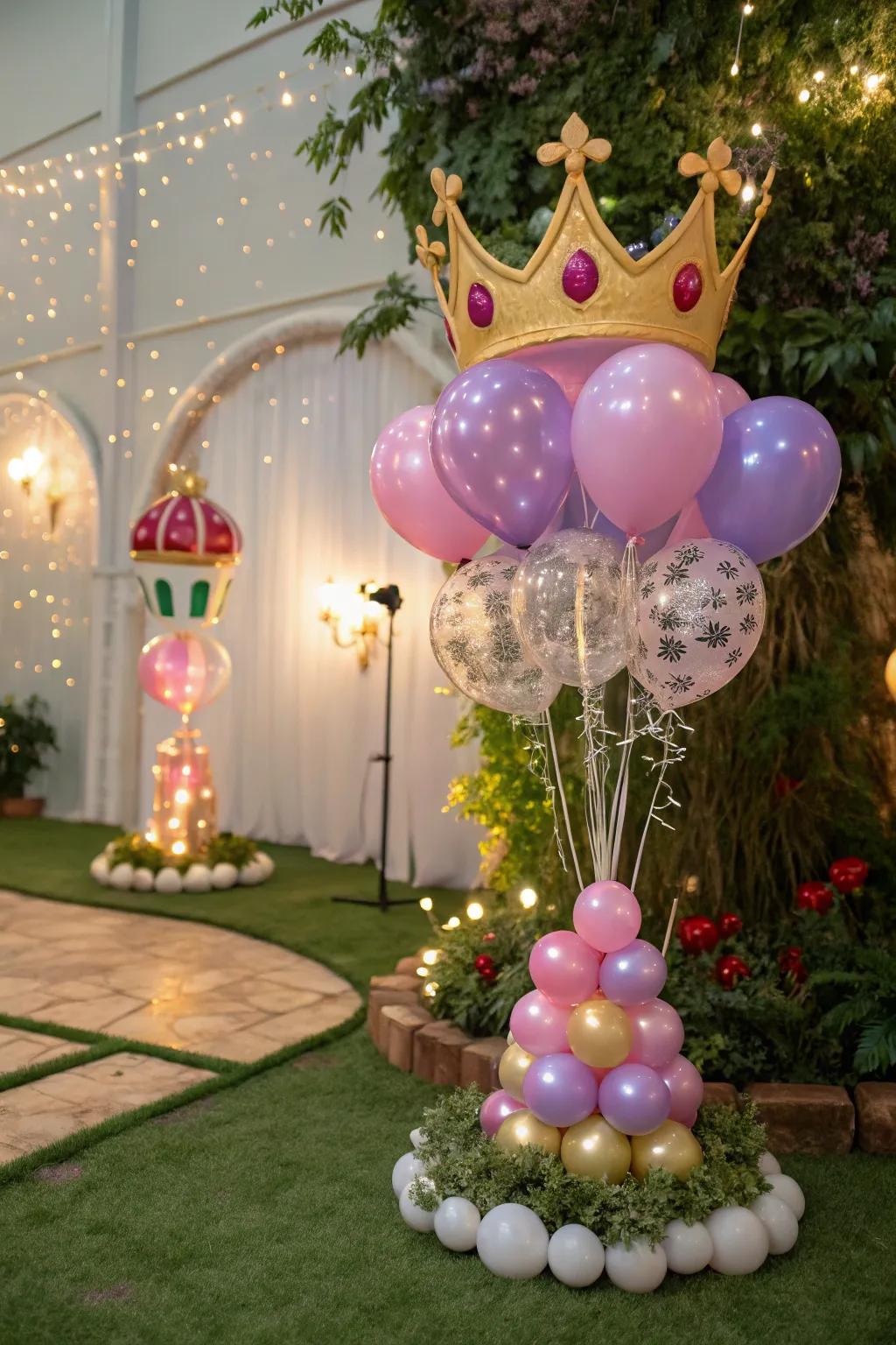 A fairy tale-inspired balloon arrangement, ideally suited for crafting enchanting moments.