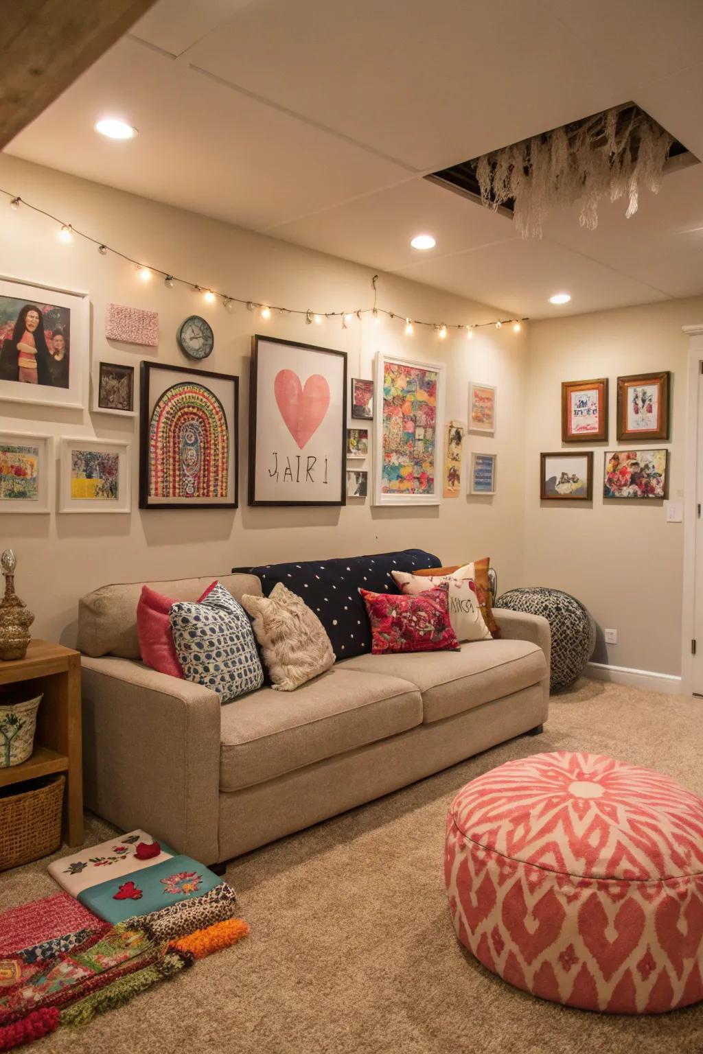 Art and decorations impart personality and flair.