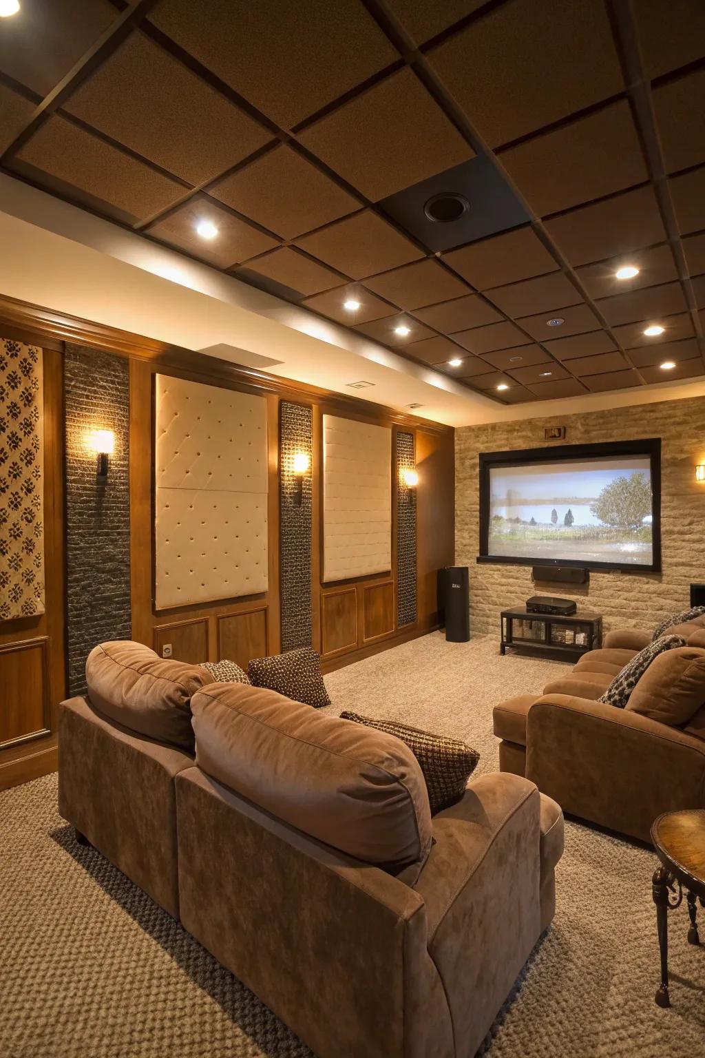 Acoustic boards amplify sound excellence, fostering a more pleasurable media immersion.
