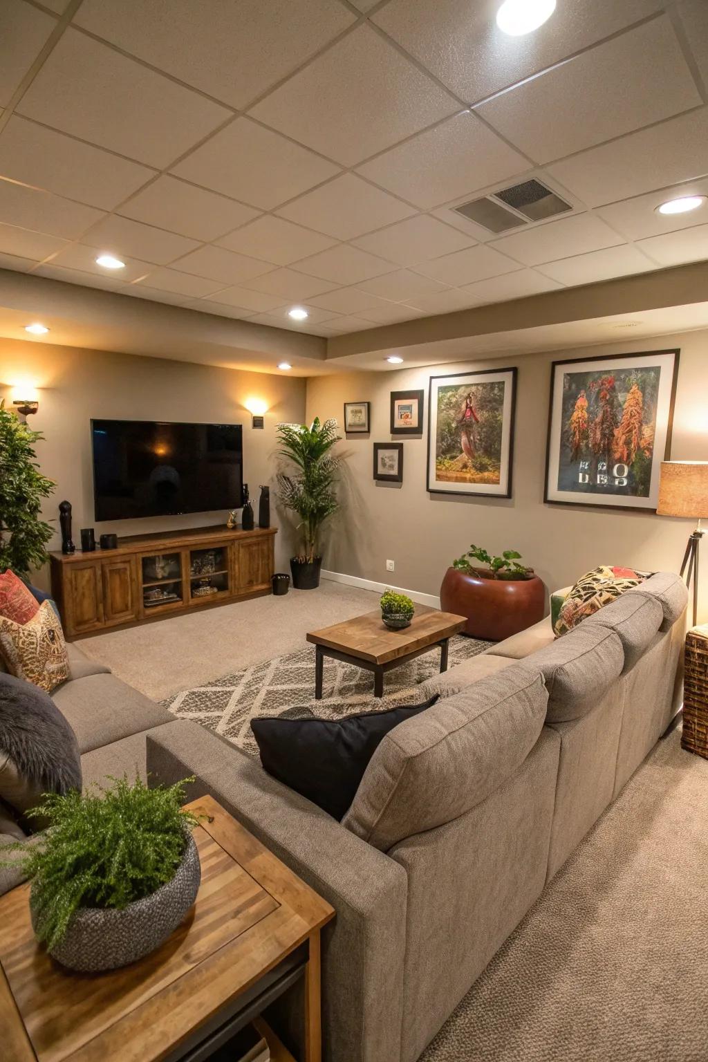 An open design promotes easy movement and socializing.