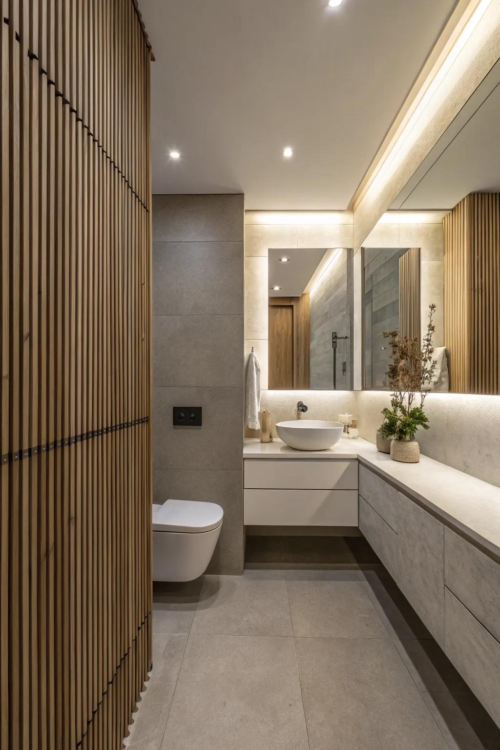 Height and beauty with upright paneling.