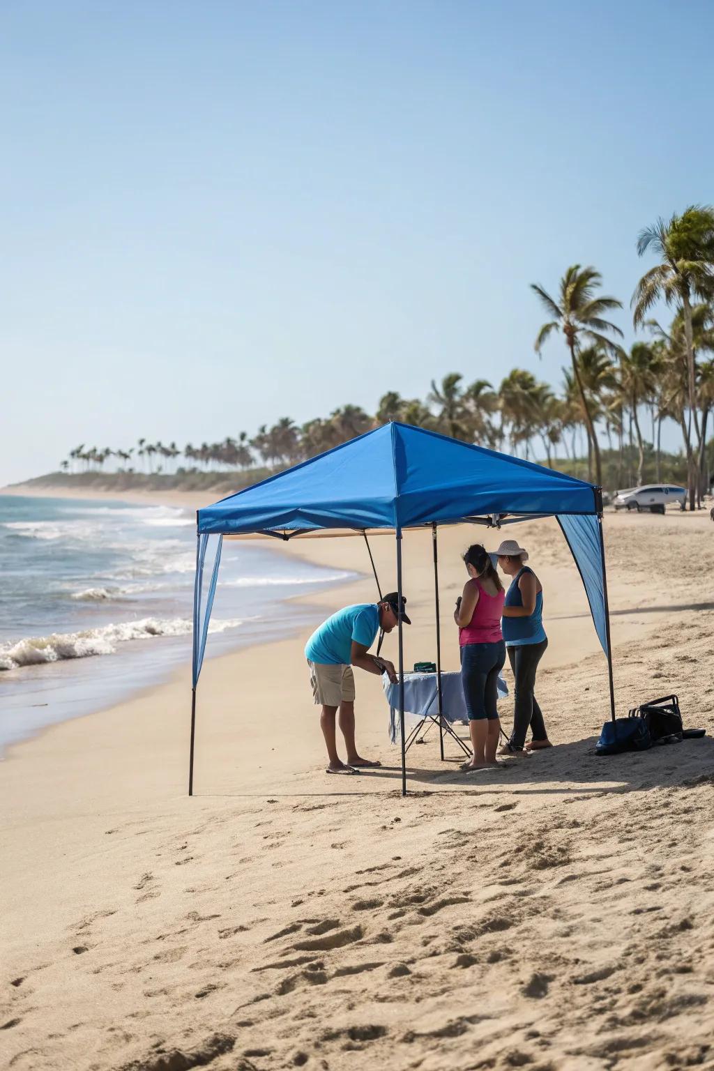 Adaptable canopies ensure you're continually in the shade.