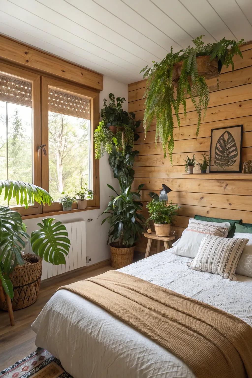 Natural elements can renew your bedroom's design.
