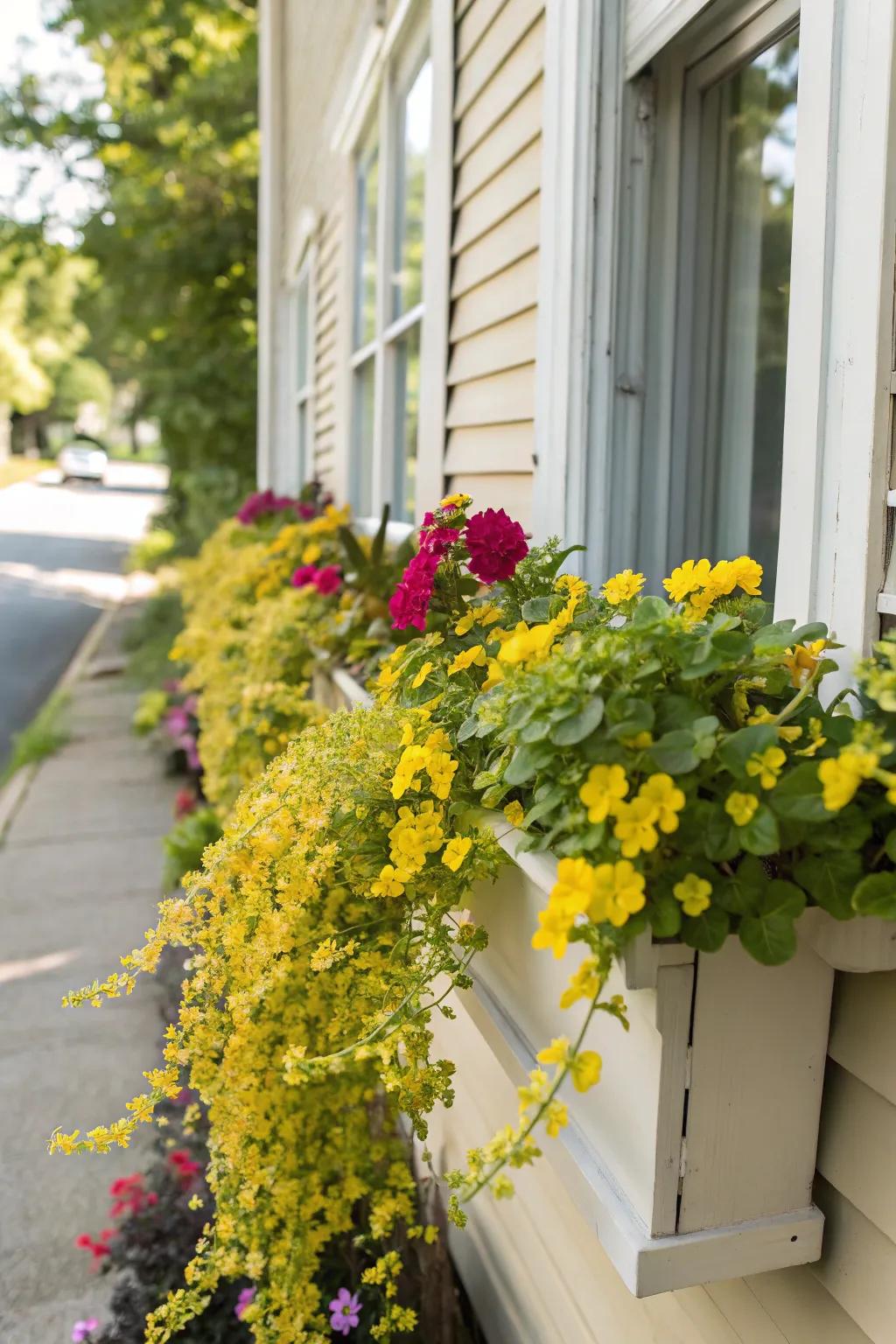 Creeping Jenny adds a touch of gold to your display.