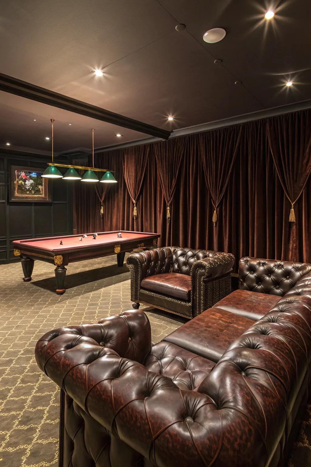 Varying patterns add dimension to your billiard space.