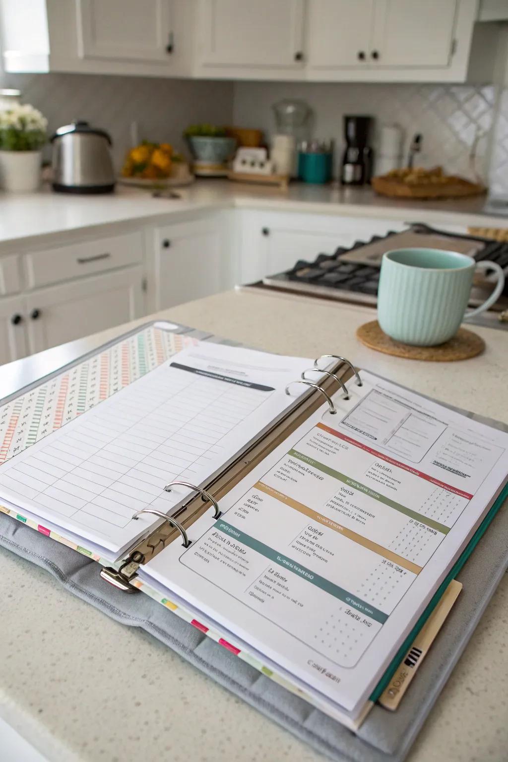 A household binder for managing the entire home.