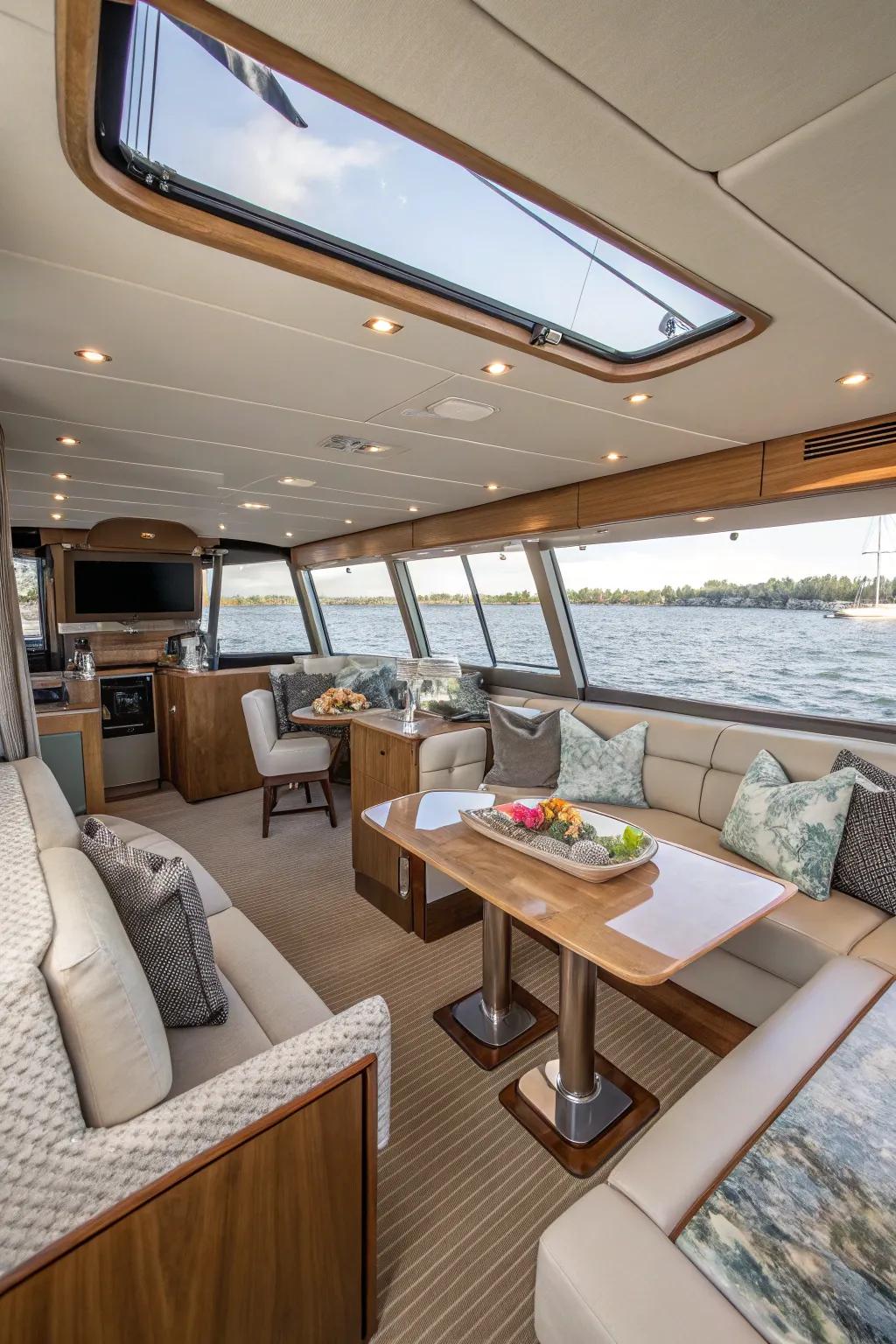 Adaptable design features accommodate both relaxation and entertainment needs.