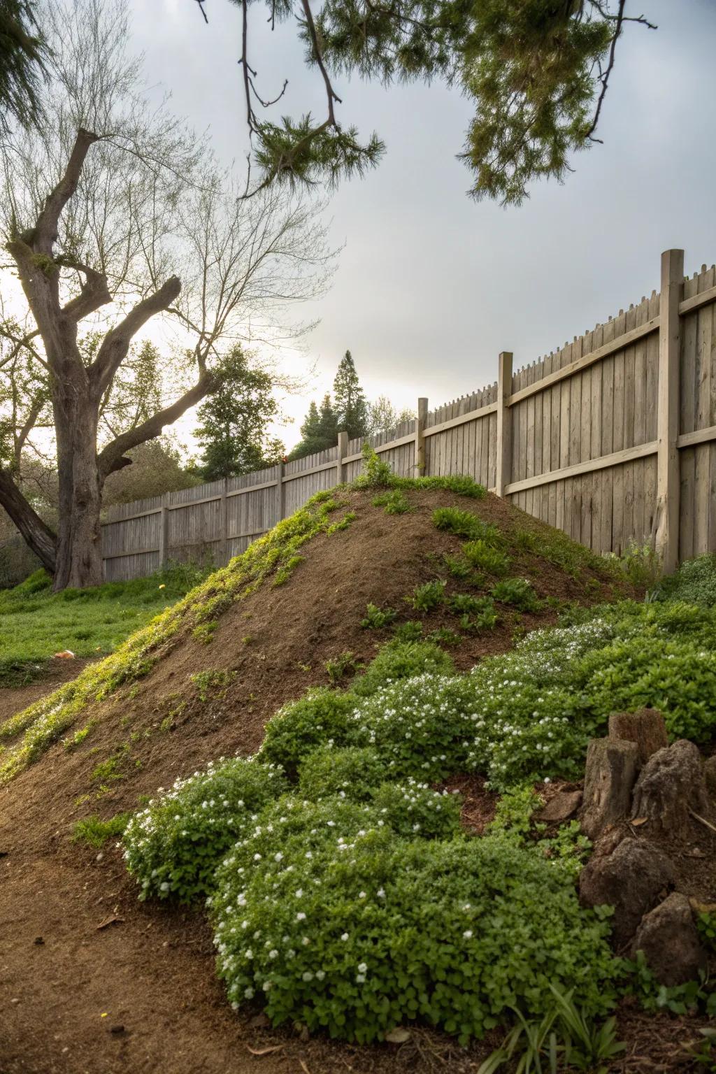Soil piles make a smooth change.