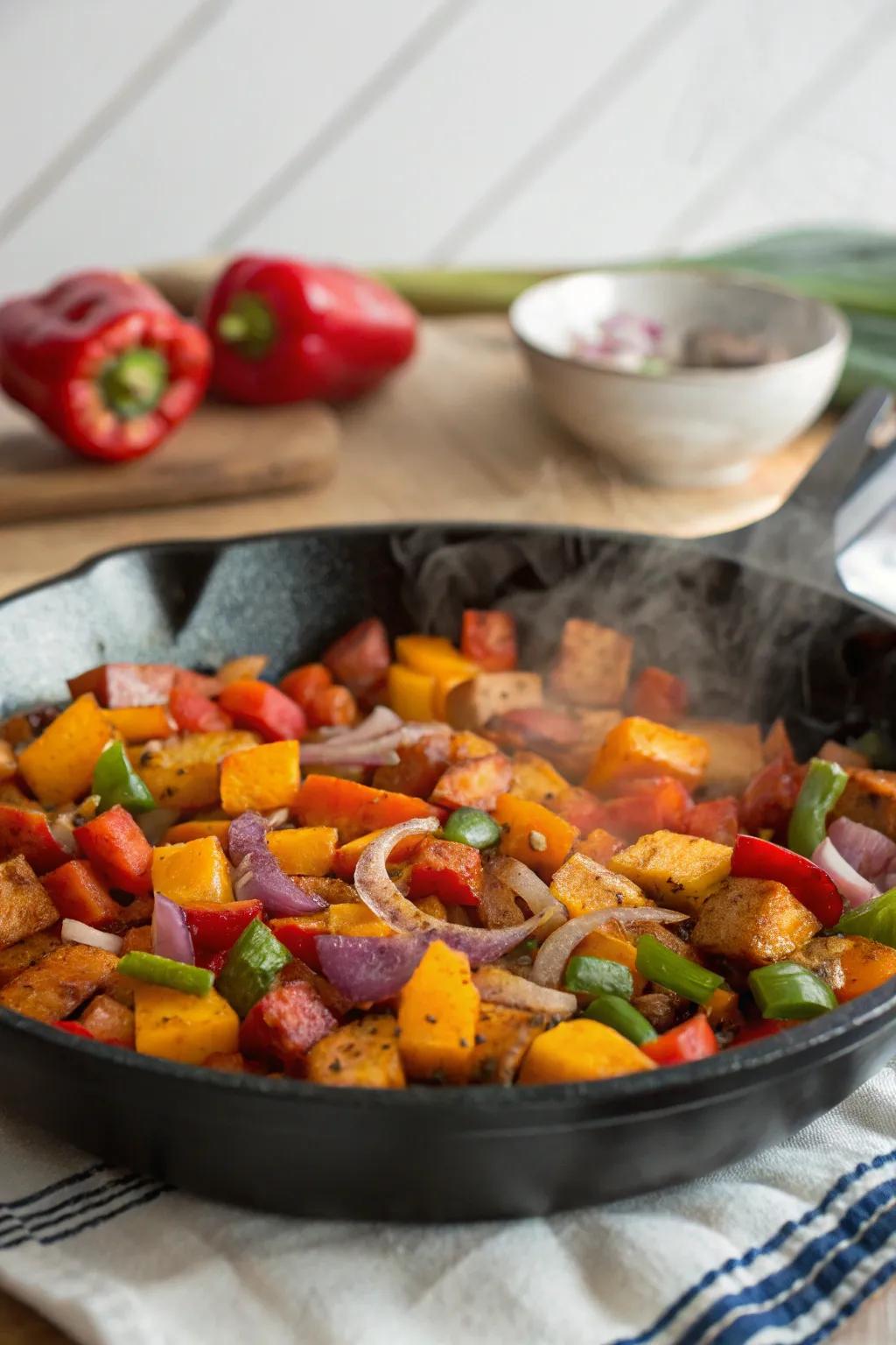 A vibrant breakfast hash for a robust start to your day.