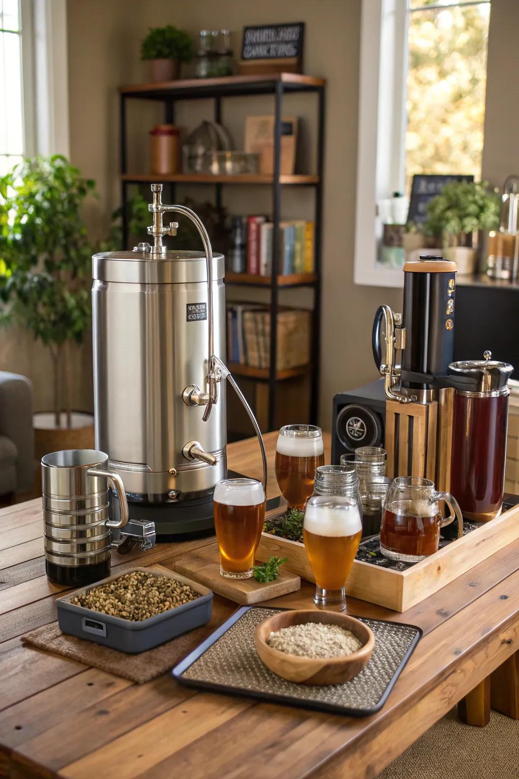 Dedicated home brewing area for your adventurous visitors.