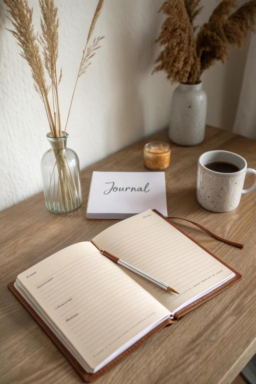 Capture your day in a single line with this simple journal, where simplicity meets elegance.