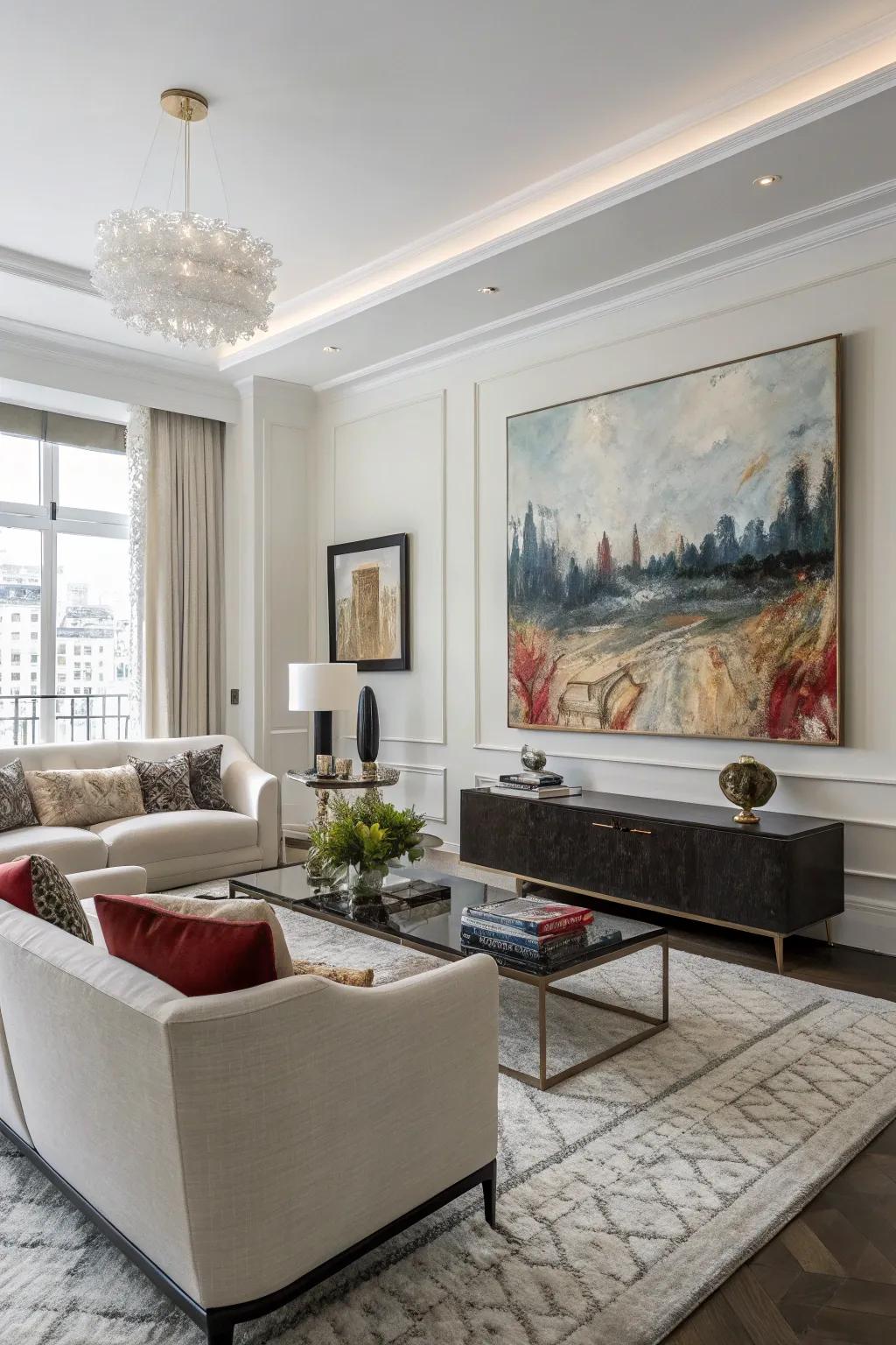Modern art helps keep your decor fresh.
