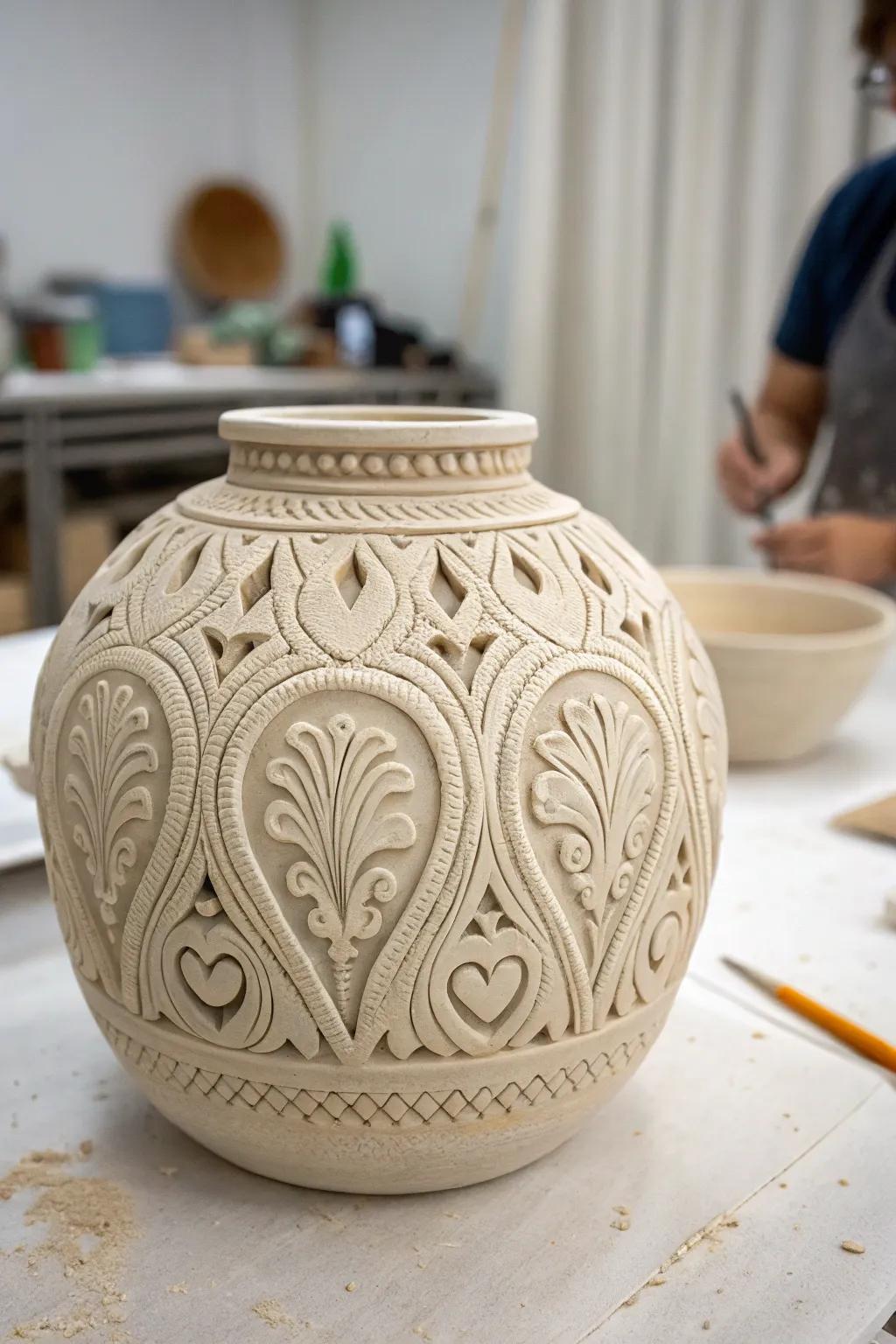 Handmade ceramics emphasize the elegance of manual craftsmanship.