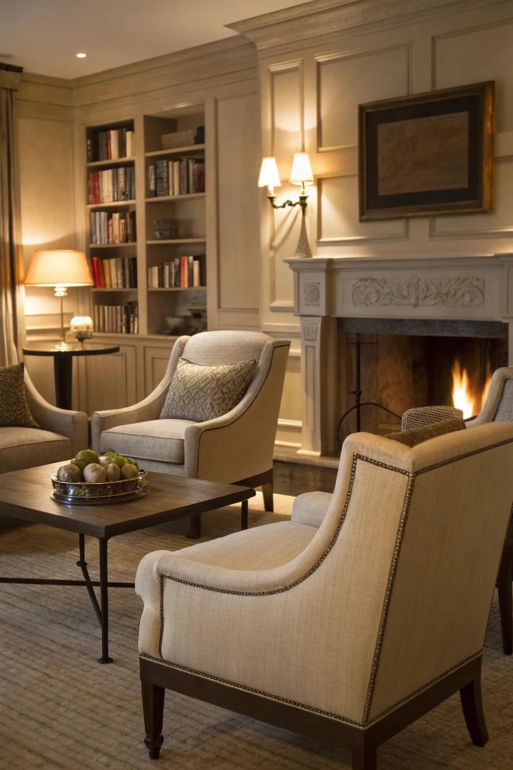 Neutrals provide a versatile backdrop for any decor.