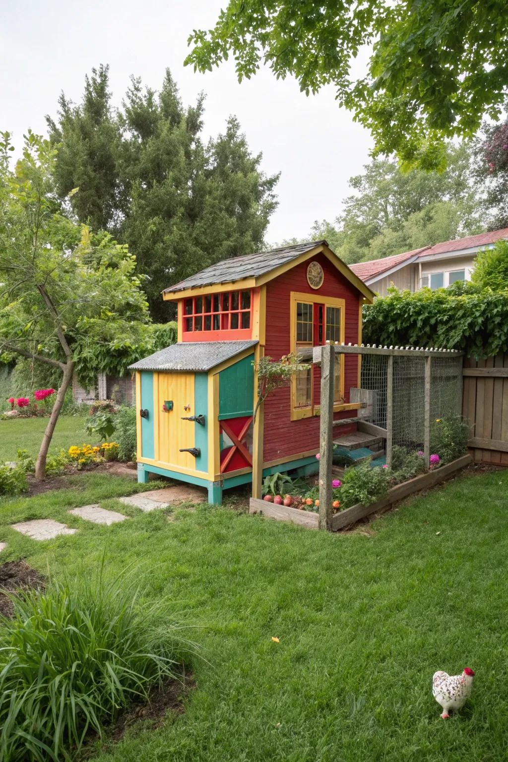A contemporary application of hue can transmute and illuminate your hen house.