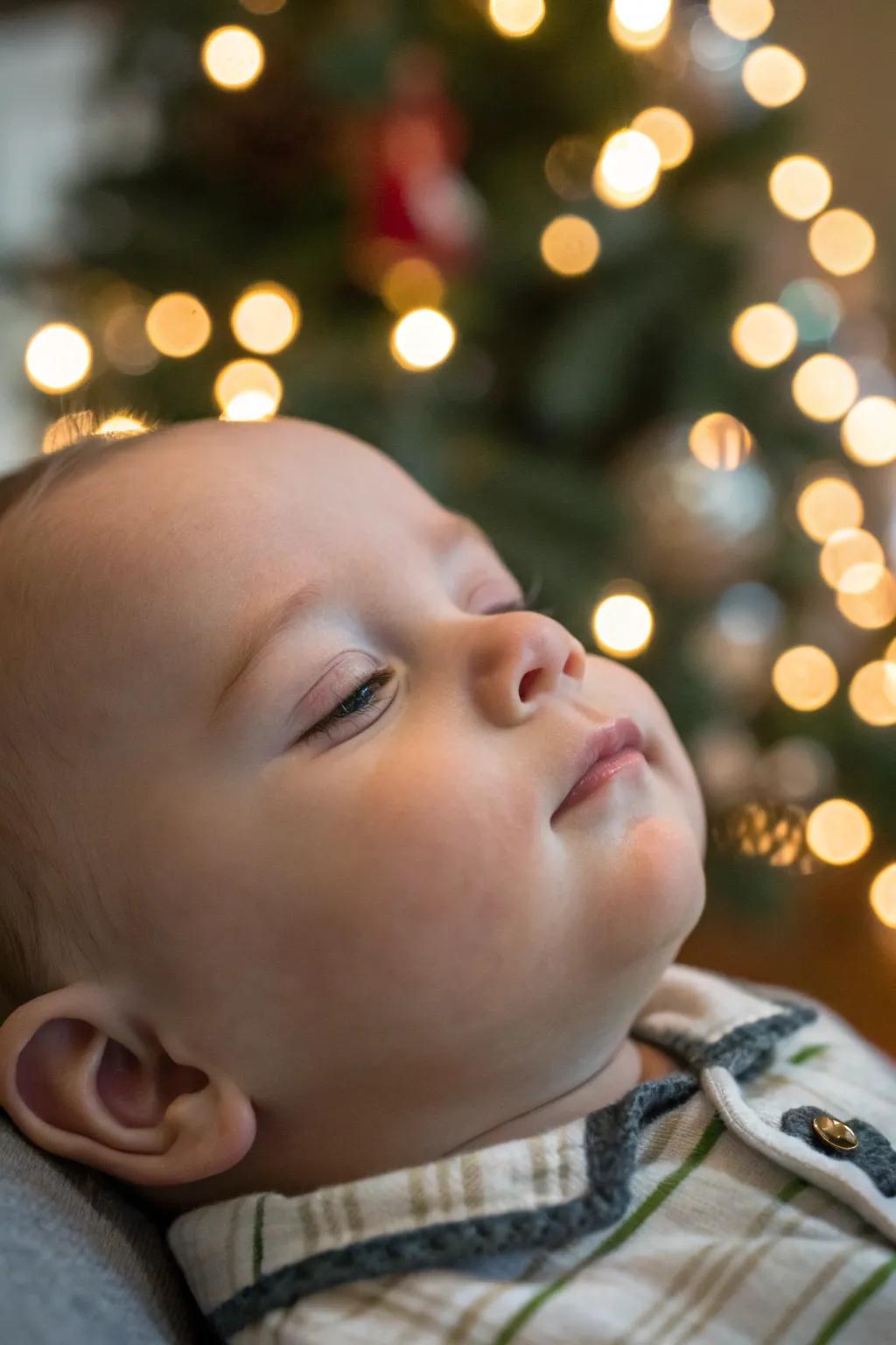 Capture the innocence and wonder of your baby’s first Christmas.