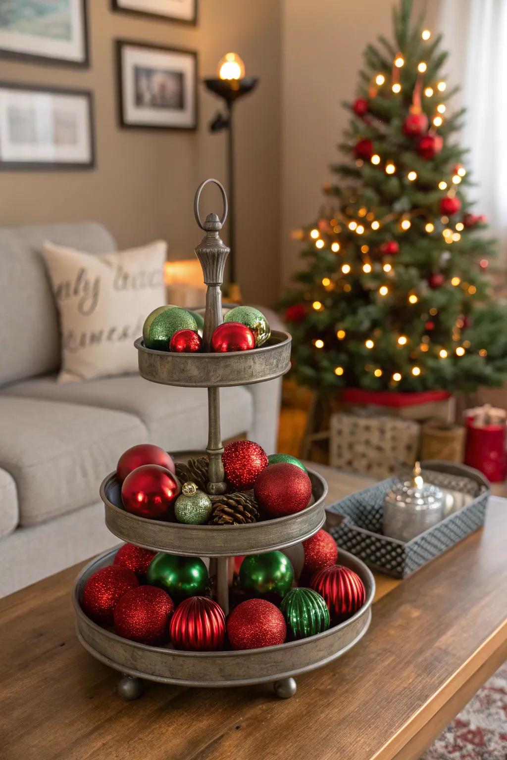 Classic scarlet and verdant create a joyful display.