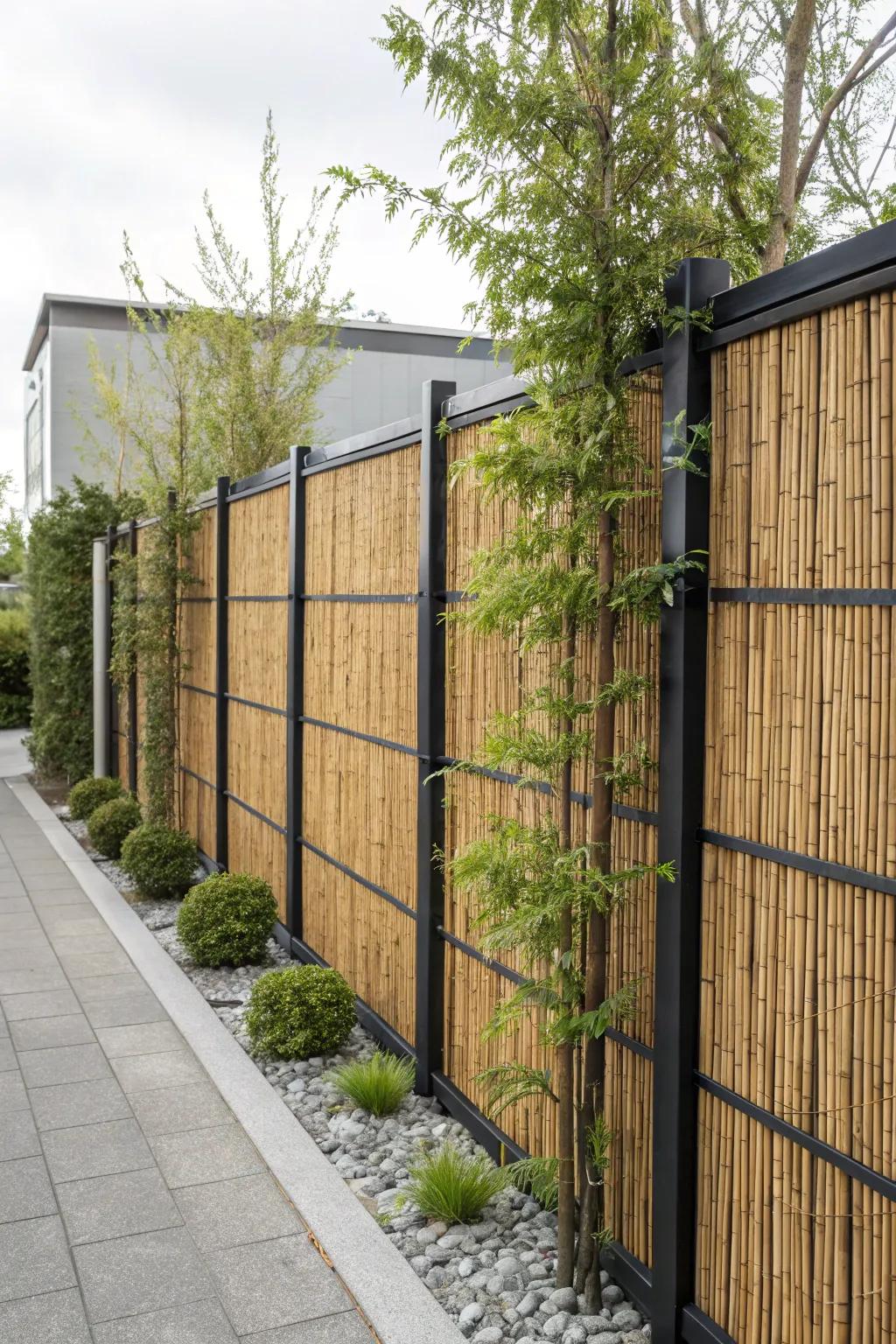 Privacy screens deliver additional coverage and style.