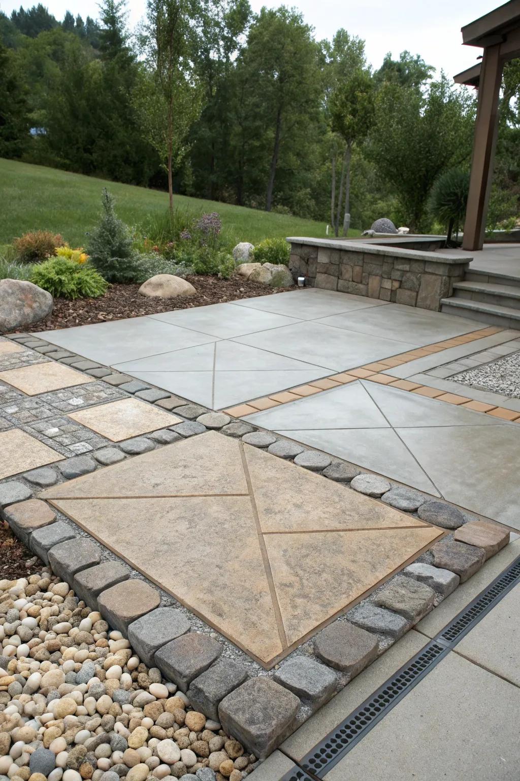 Defined zones enhance the functionality of your patio.