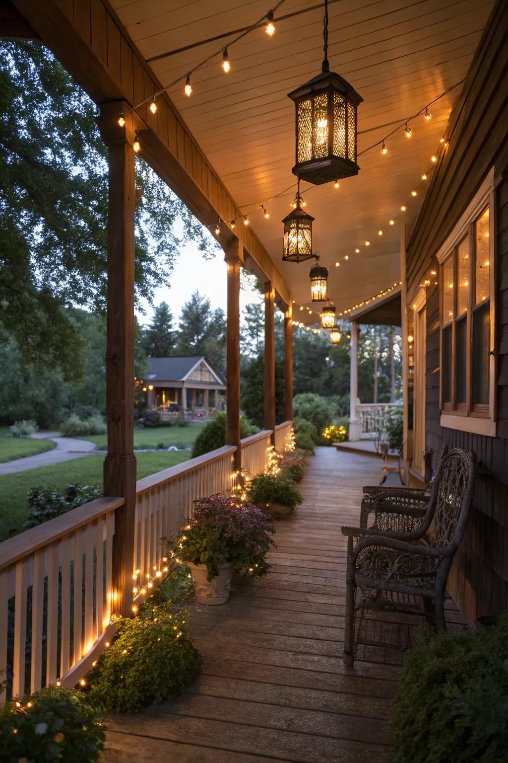 Lighting enriches ambiance and usability during evenings.