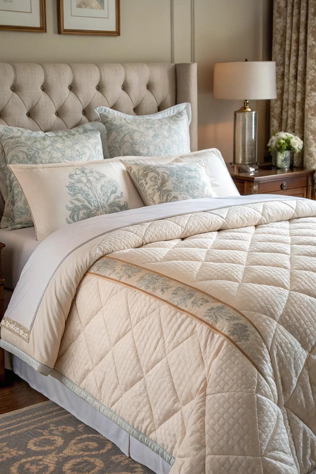 Soft bedding makes your bed a spot for pure relaxation.