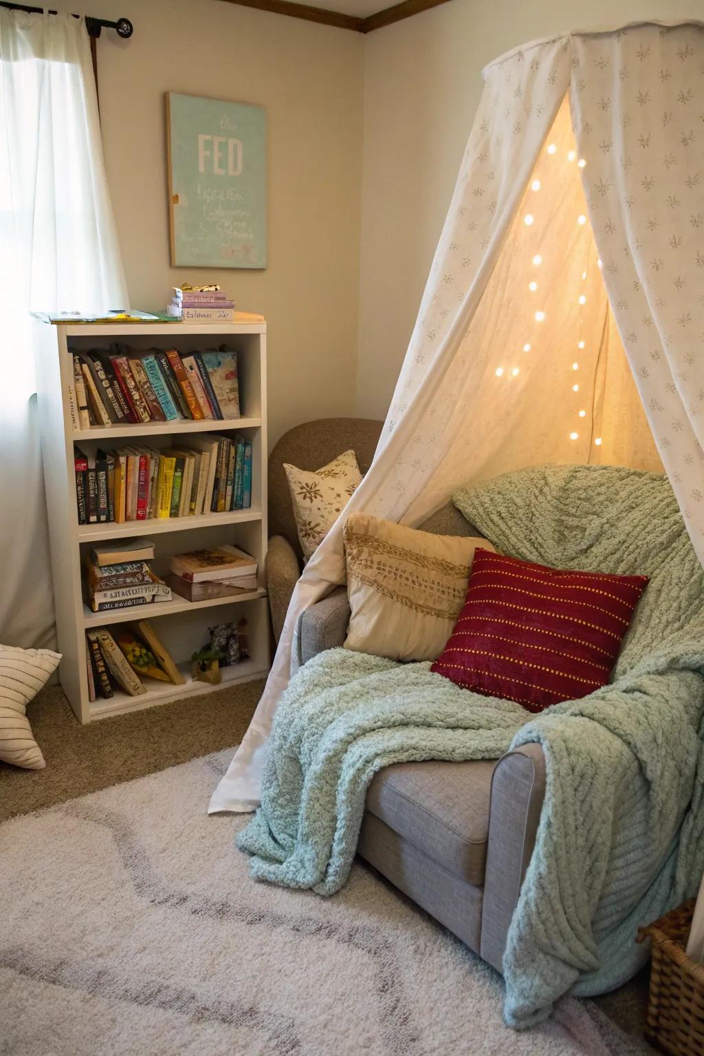 A book nook retreat perfect for literary escapes.