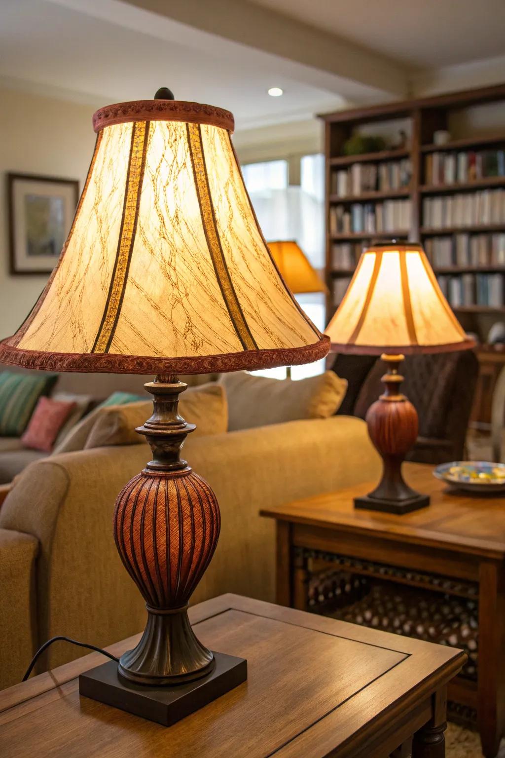 Delicate light diffusers soften illumination for a gentle, snug shine.
