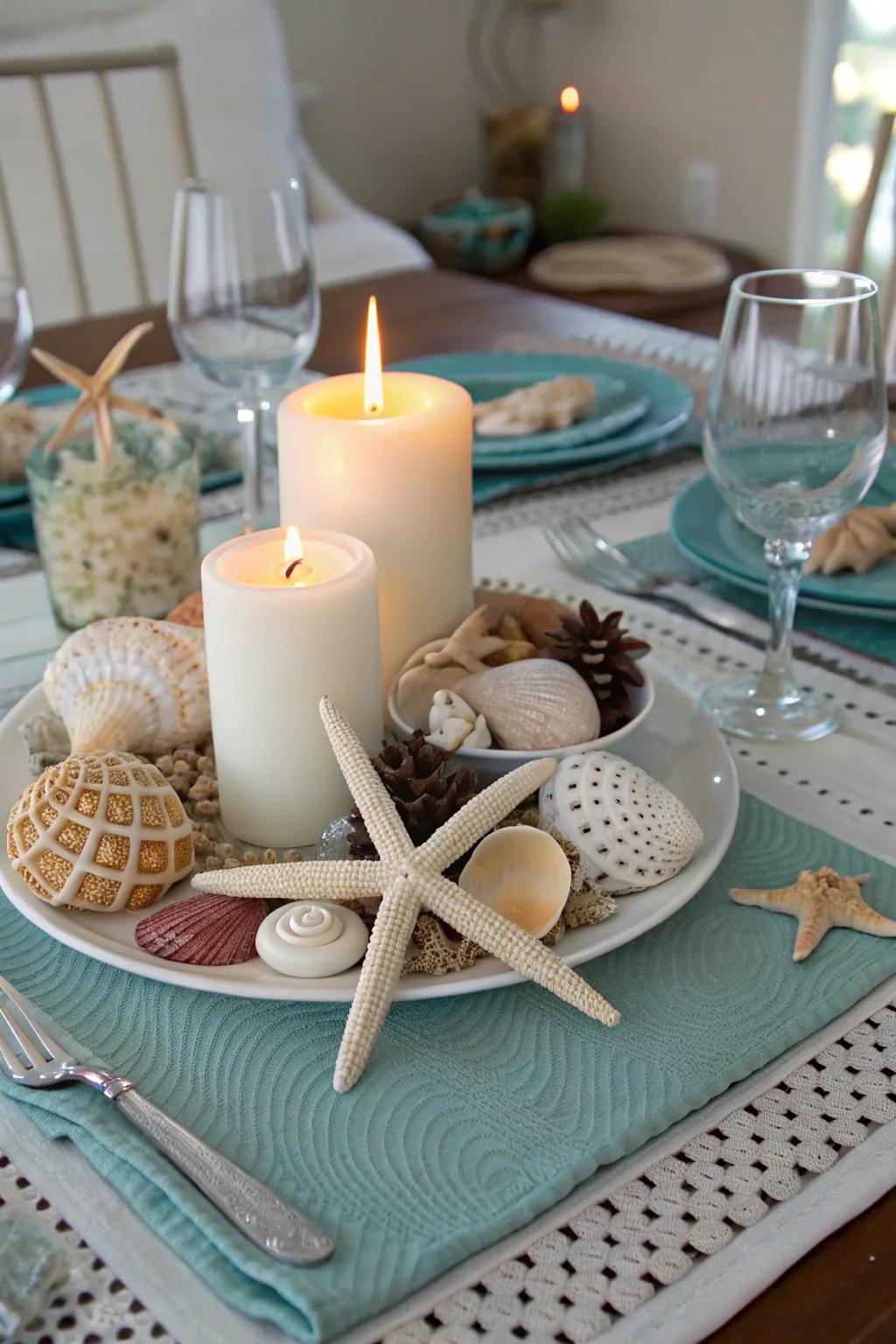 A marine decoration that establishes the ambiance for unwinding.