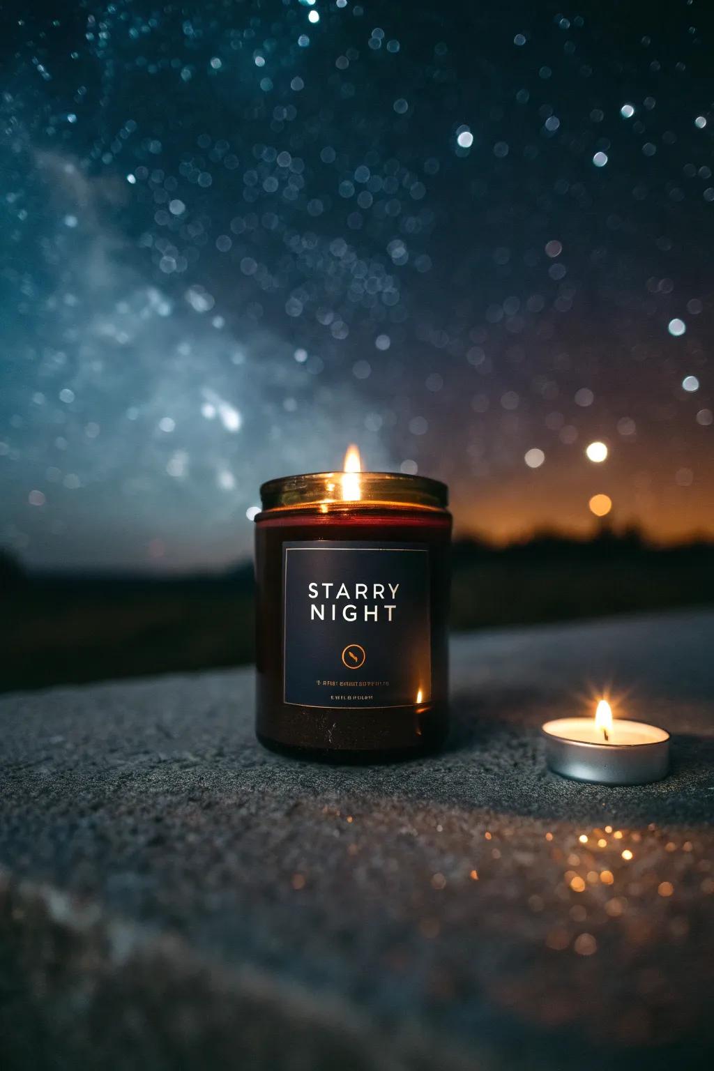 Cosmic Dusk Candle for Magical Evenings