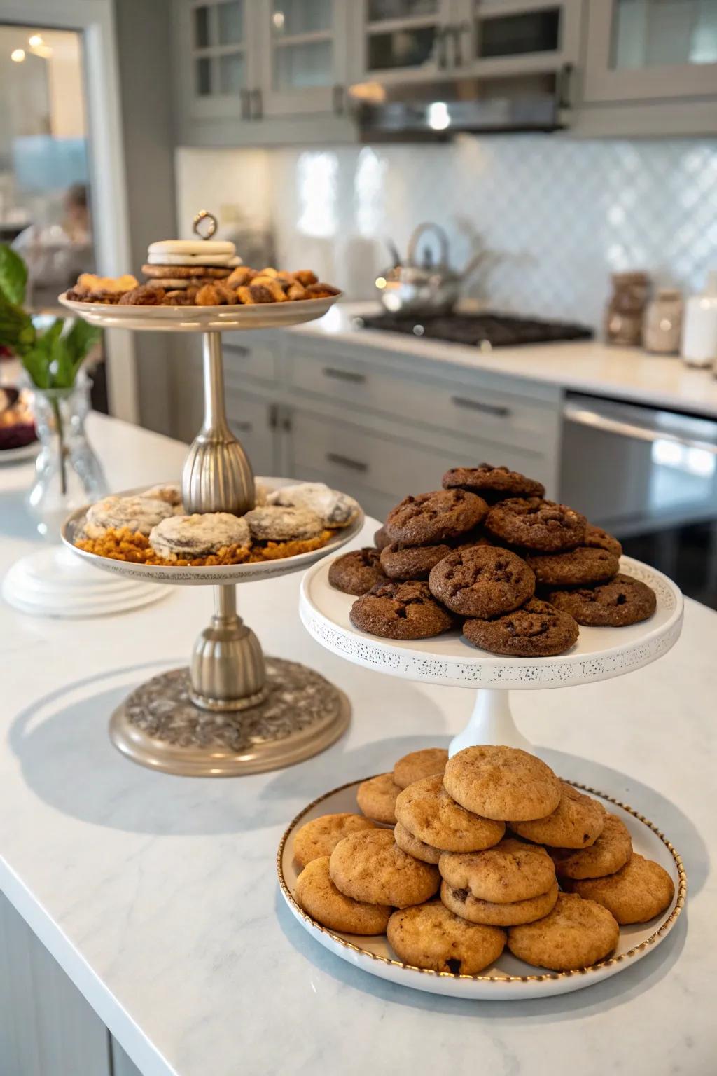 A captivating assortment of cookies for sophisticated palates.